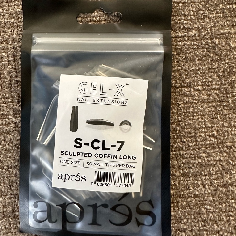 SCULPTED COFFIN LONG REFILL(50 tips per bag) S-CL-7